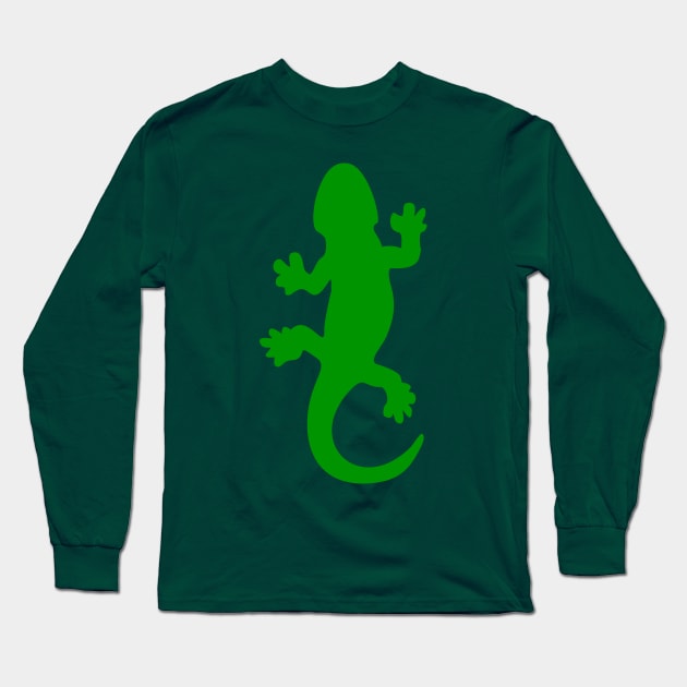 Green Lizard Long Sleeve T-Shirt by XOOXOO